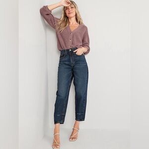 Extra High Rise Balloon Distressed Women’s Ankle Jeans 4P